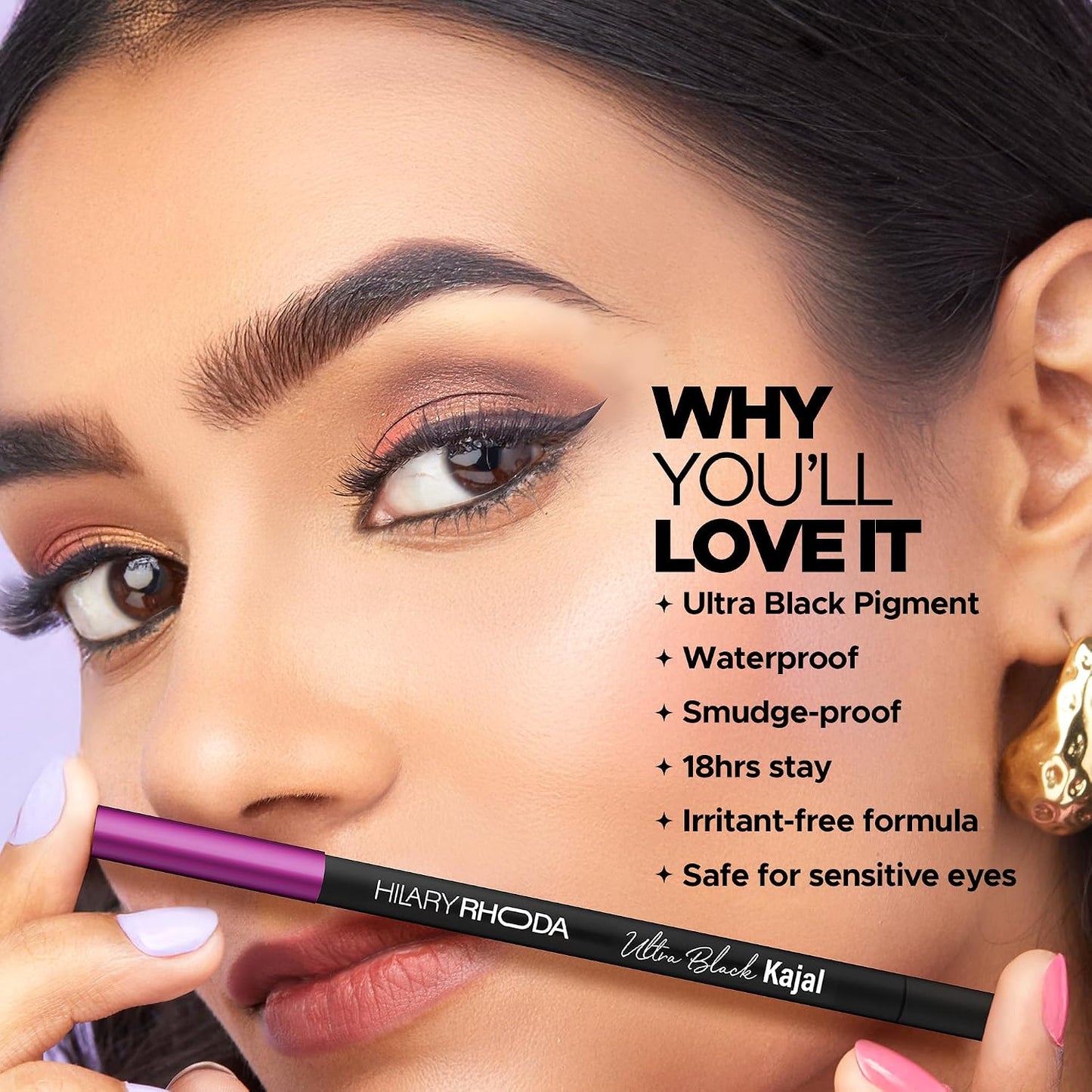 HILARY RHODA Ultra Black Kajal 1.2 GRAM