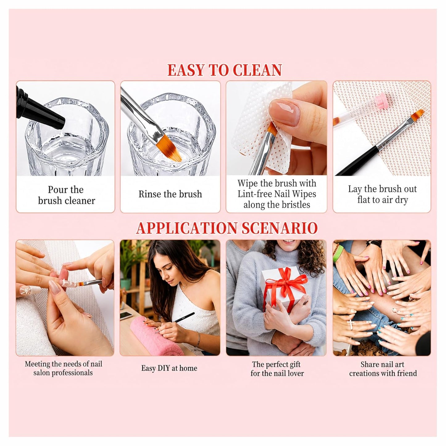 SHILLS PROFESSIONAL OMBRE NAIL BRUSH SPN-1191