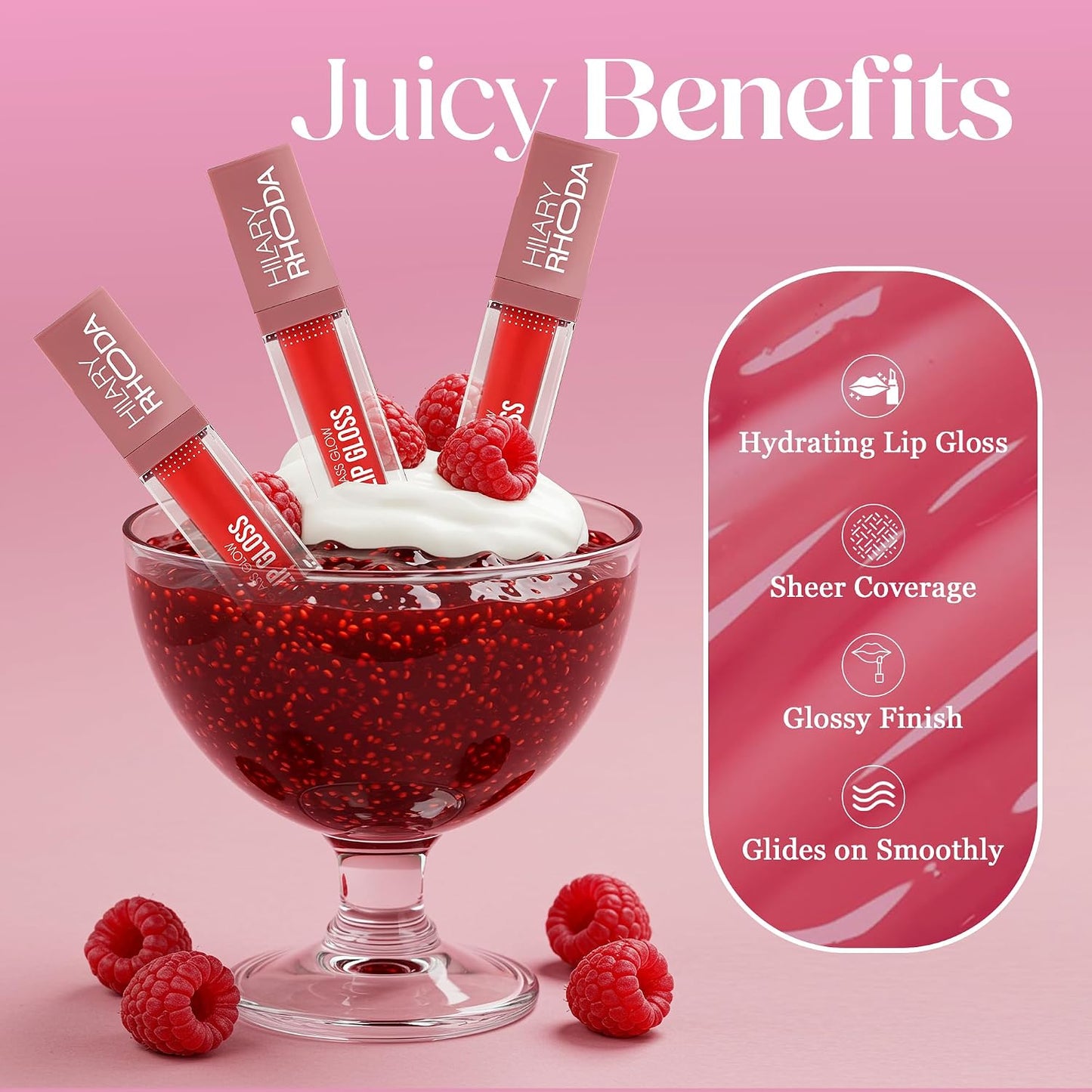 HILARY RHODA GLASS GLOW LIPGLOSS- SWEET MAPLE 03 5 MILLI_LITRE