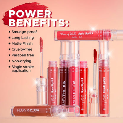 Hilary Rhoda Matte Liquid Lipstick - 01 MAKE ME MOCHA 3 MILLI_LITRE