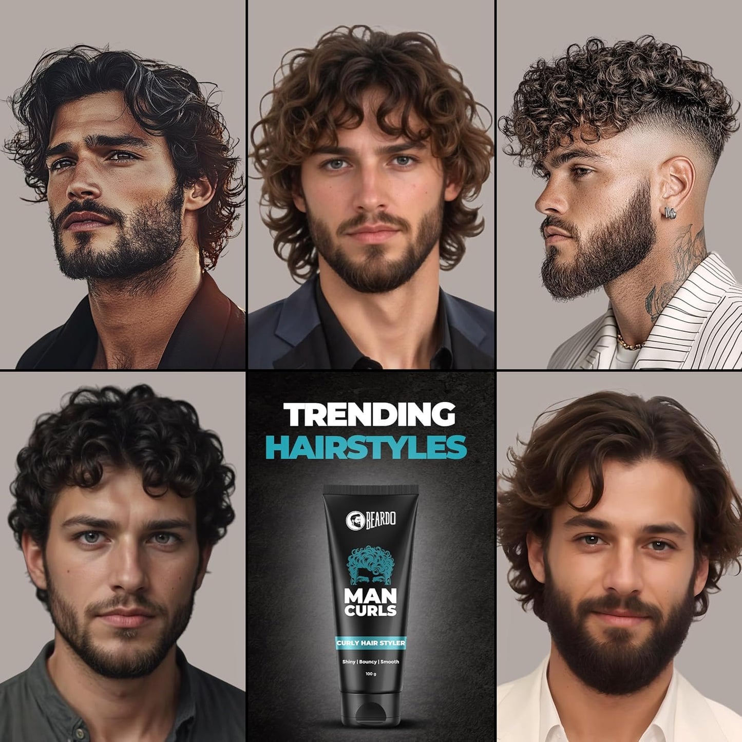 Beardo Man Curls Curly Hair Styler 100 g