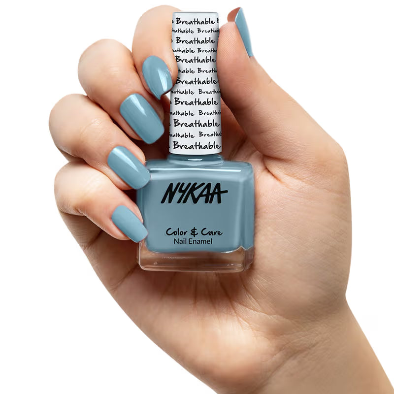 Nykaa Breathable Nail Enamel - Minty Fresh - 329 Torquoise 9 MILLI_LITRE