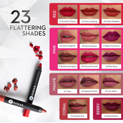 Sugar Matte As Hell Crayon Lipstick - 01 Scarlett O'Hara 2.799999952316284 GRAM
