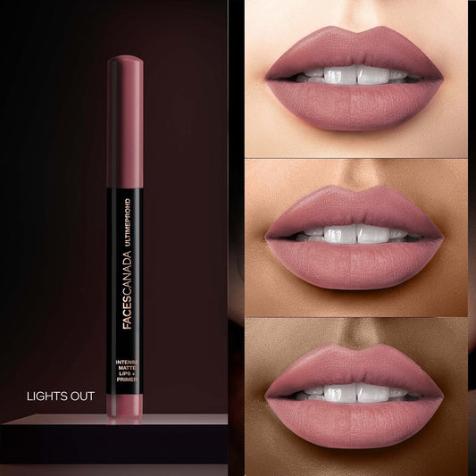 Faces Canada Ultime Pro Hd Intense Matte Lips + Primer - Lights Out 1.4 gm