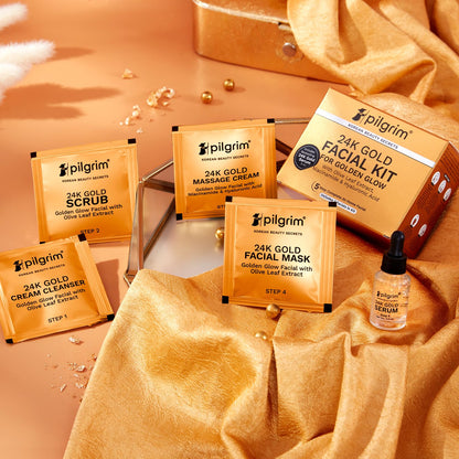 Pilgrim 24K Gold Facial Kit 30.06 MILLI_LITRE