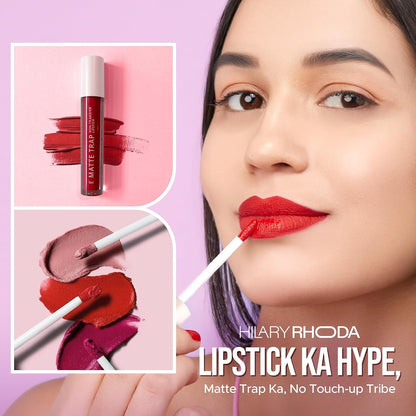 HILARY RHODA MATTE TRAP LIQUID LIPSTICK - 14 EARTHY BROWN