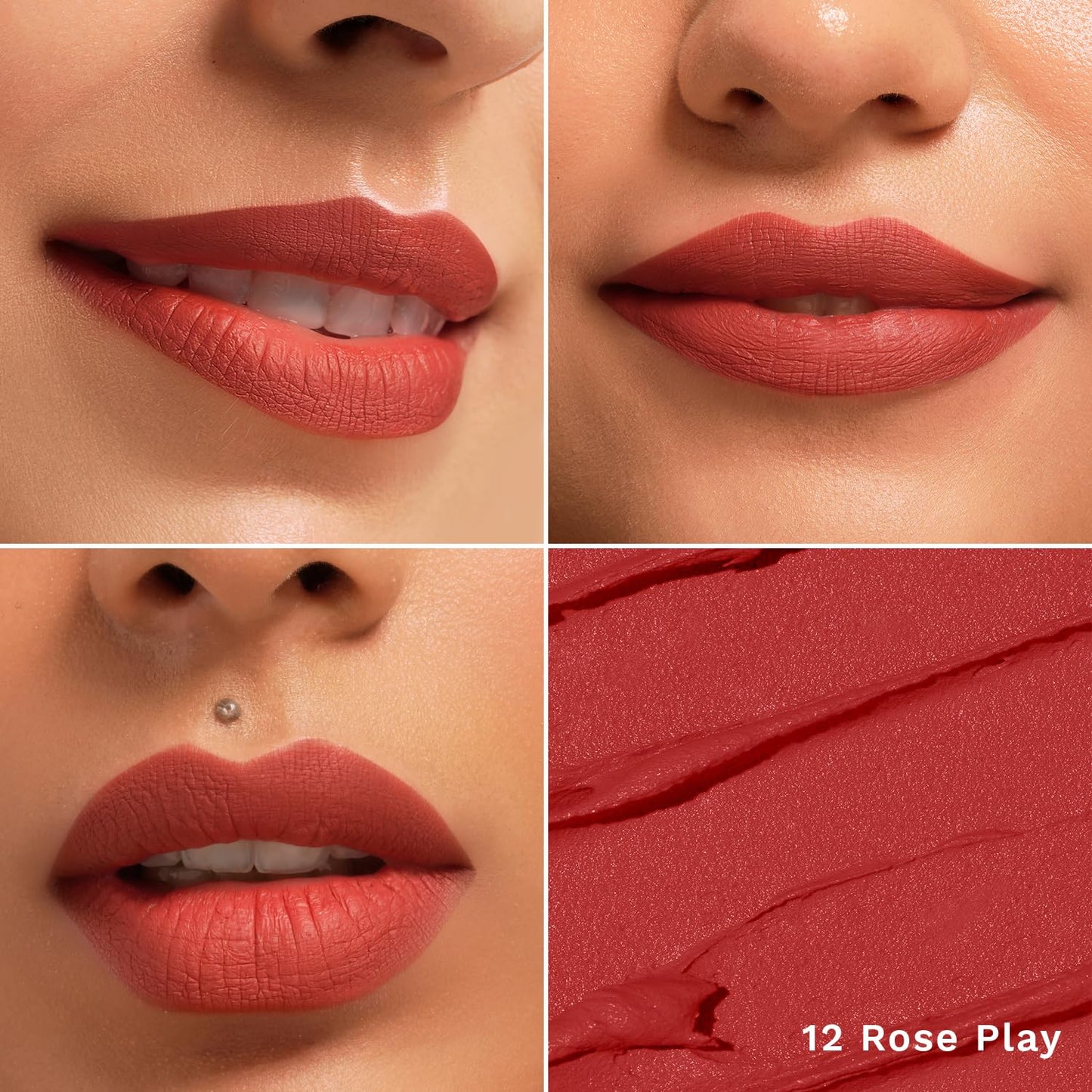 PILGRIM The Spanish Collection MATTE ME UP Lip Crayon (Primer+Matte Finish) - 12 Rose Play 1.4g