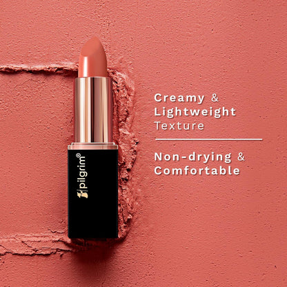 Pilgrim Matte Bullet Lipstick Intense Colour Transferproof & Smudgeproof Maroon Affair-23 4.2 GRAM
