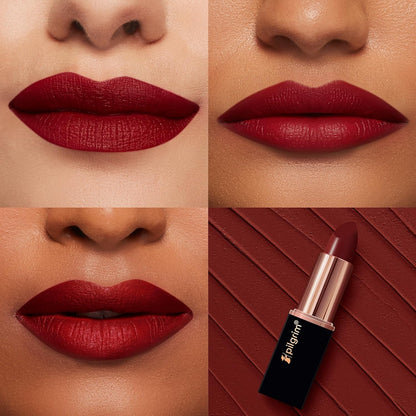 Pilgrim Matte Bullet Lipstick Intense Colour Transferproof & Smudgeproof Maroon Affair-23 4.2 GRAM