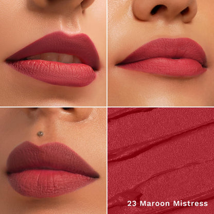 PILGRIM The Spanish Collection MATTE ME UP Lip Crayon (Primer+Matte Finish) - 23 Maroon Mistress 1.4g