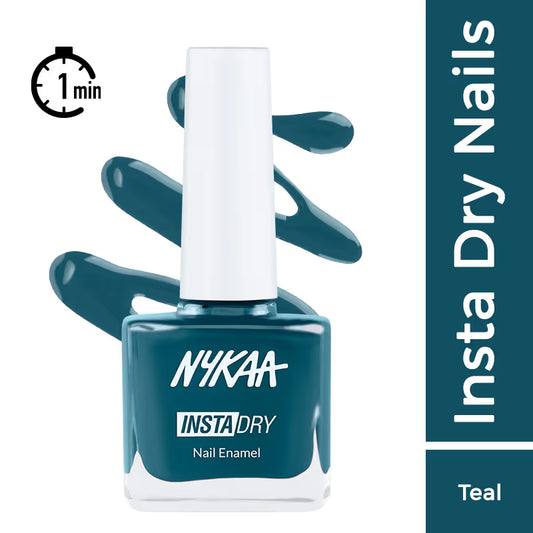Nykaa Insta Dry Nail Enamel - 331 Teal Tag Insta Dry Np 9 MILLI_LITRE
