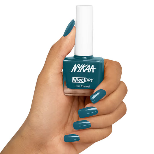 Nykaa Insta Dry Nail Enamel - 331 Teal Tag Insta Dry Np 9 MILLI_LITRE