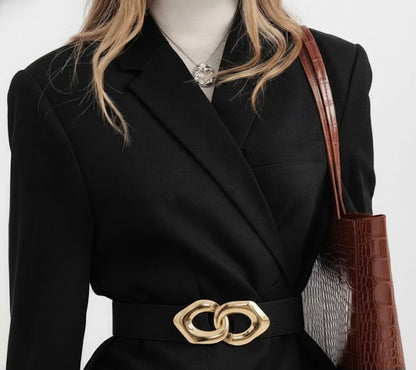 Black wide belt