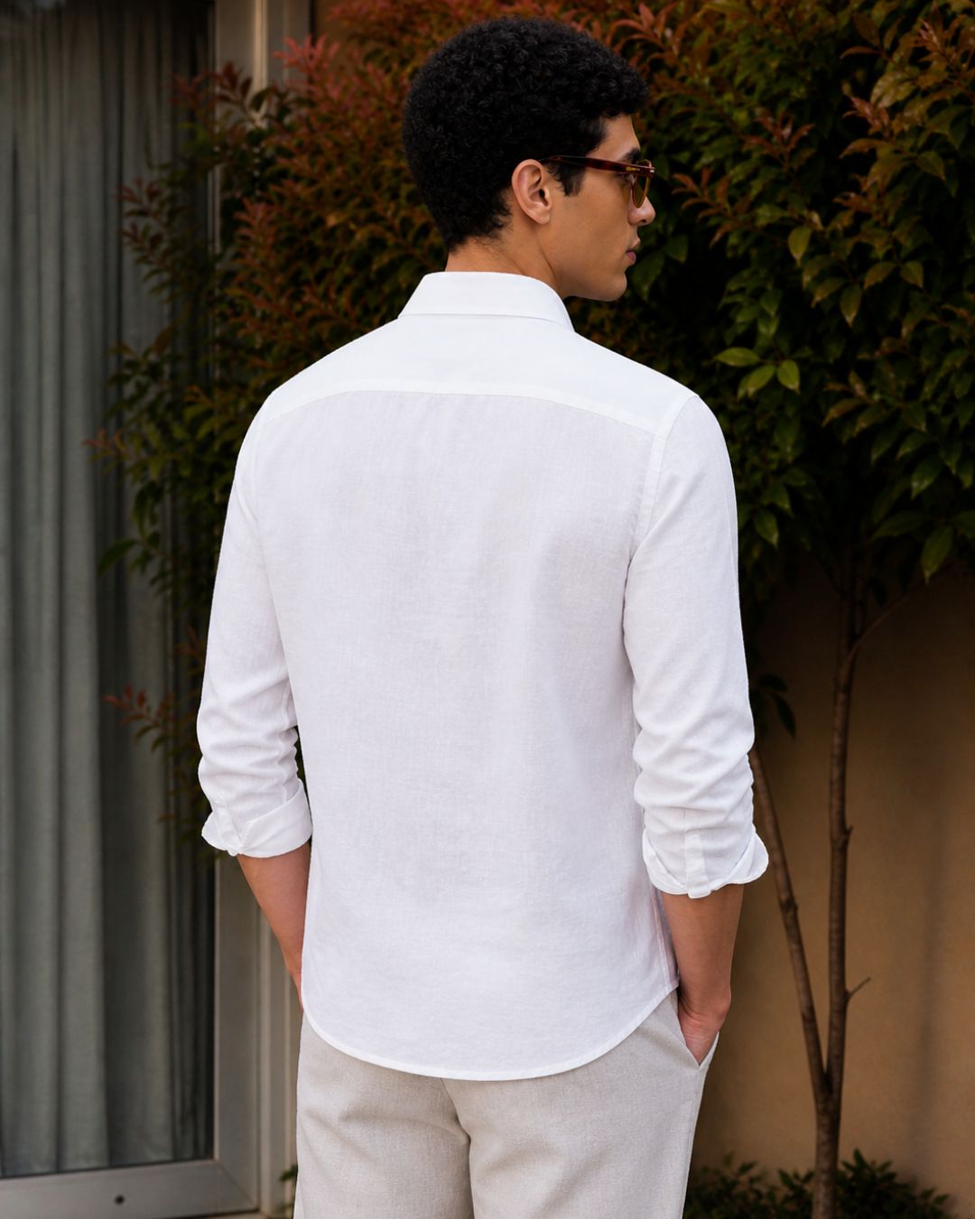 White Heart Linen Shirt