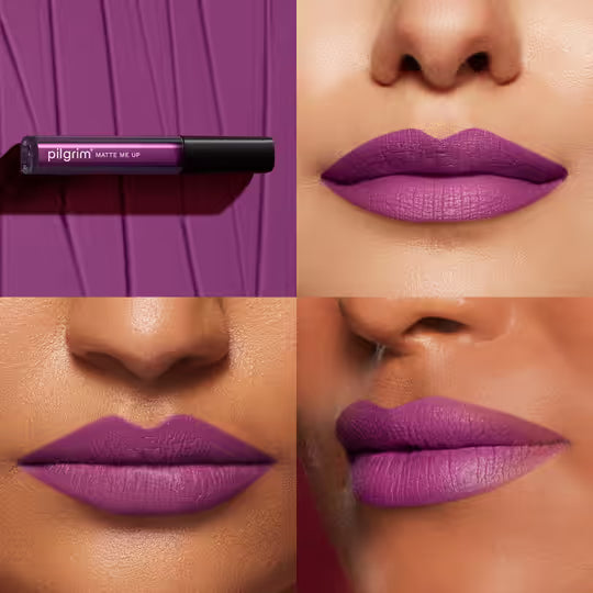 Pilgrim Matte Me Up Liquid Long-Lasting Lipstick Sizzlin'Magenta - 14 3 MILLI_LITRE