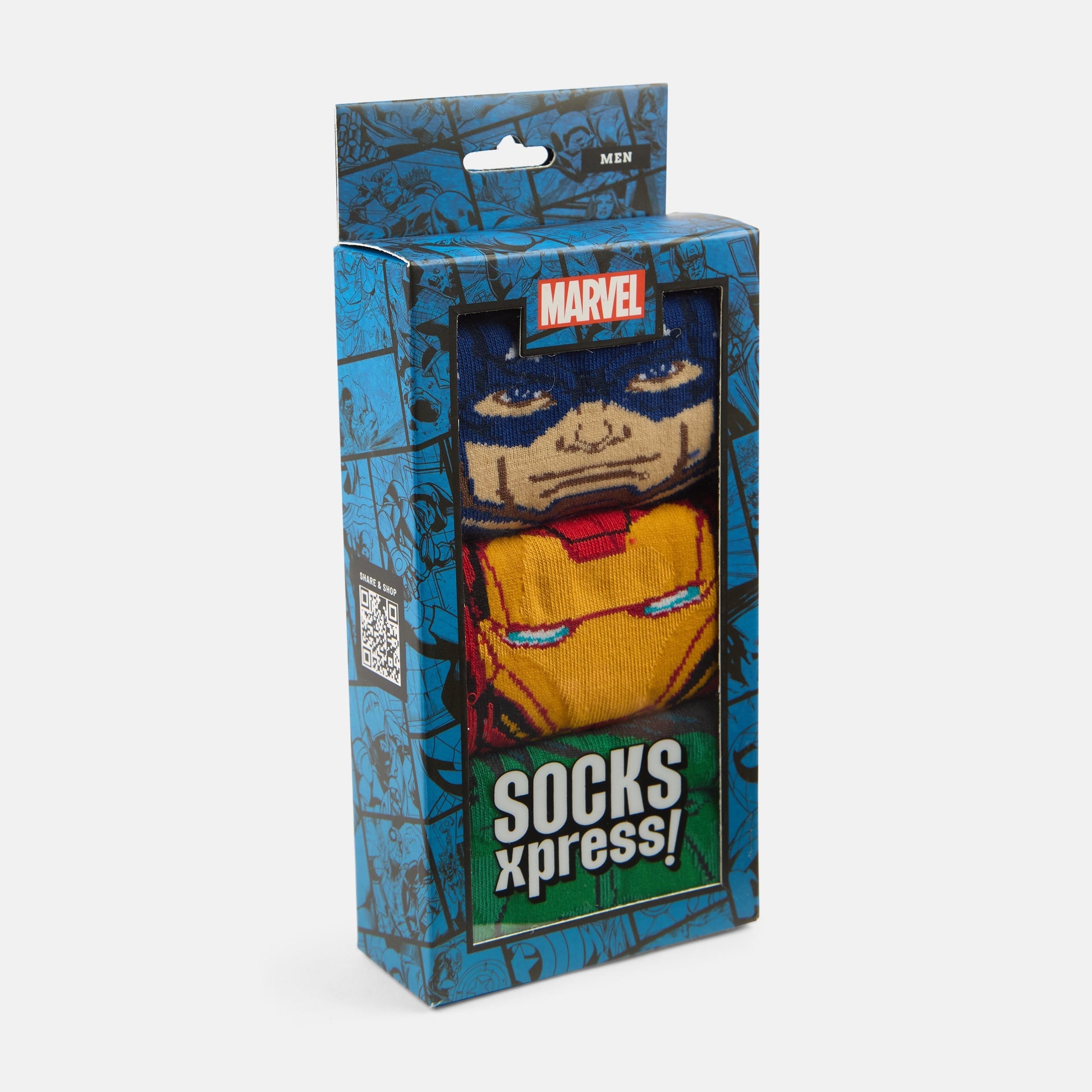 Men’s Marvel Character Themed Ankle Socks SocksXpress