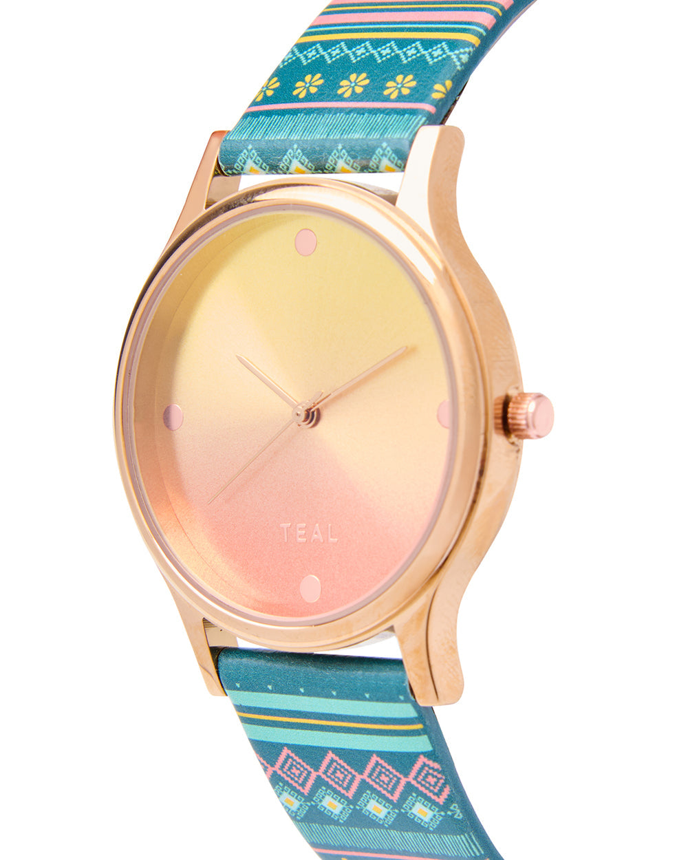 Ombre Aztec Watch Teal