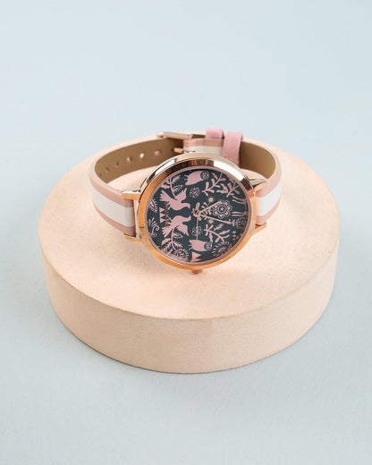 Floral Birds Wrist Watch
