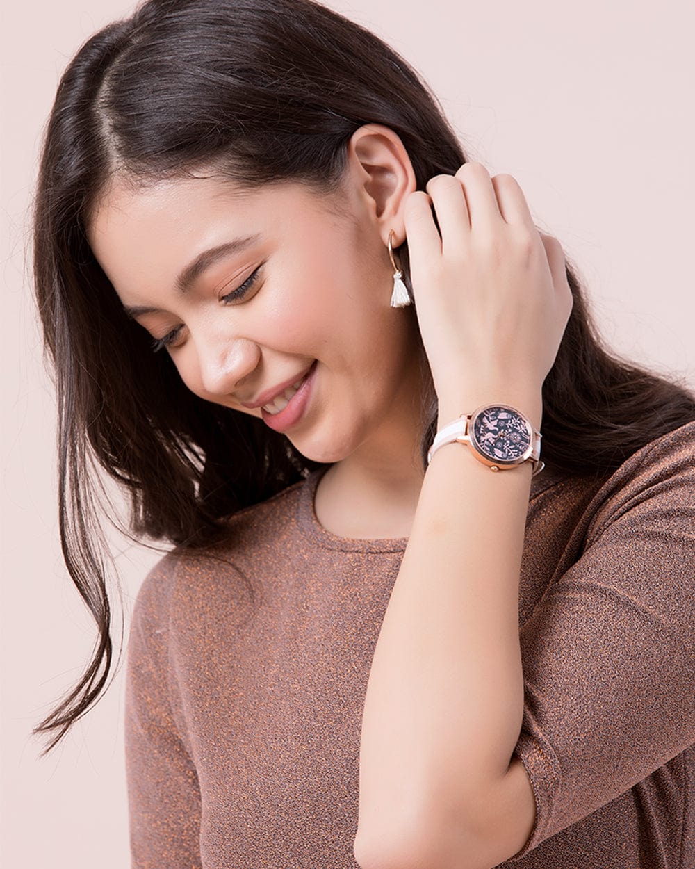 Floral Birds Wrist Watch