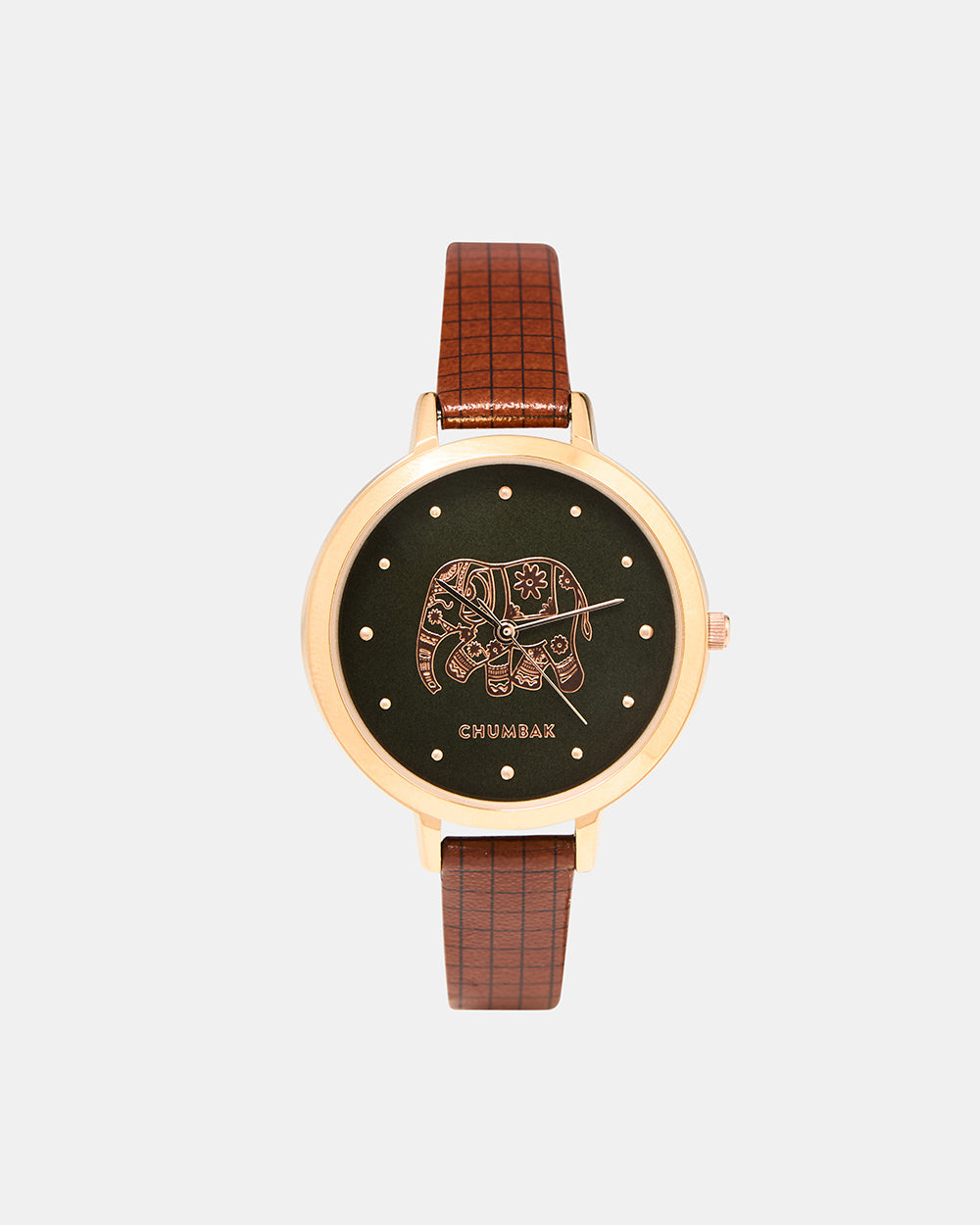 Elephant Printed Wrist Watch With Bracelet Set