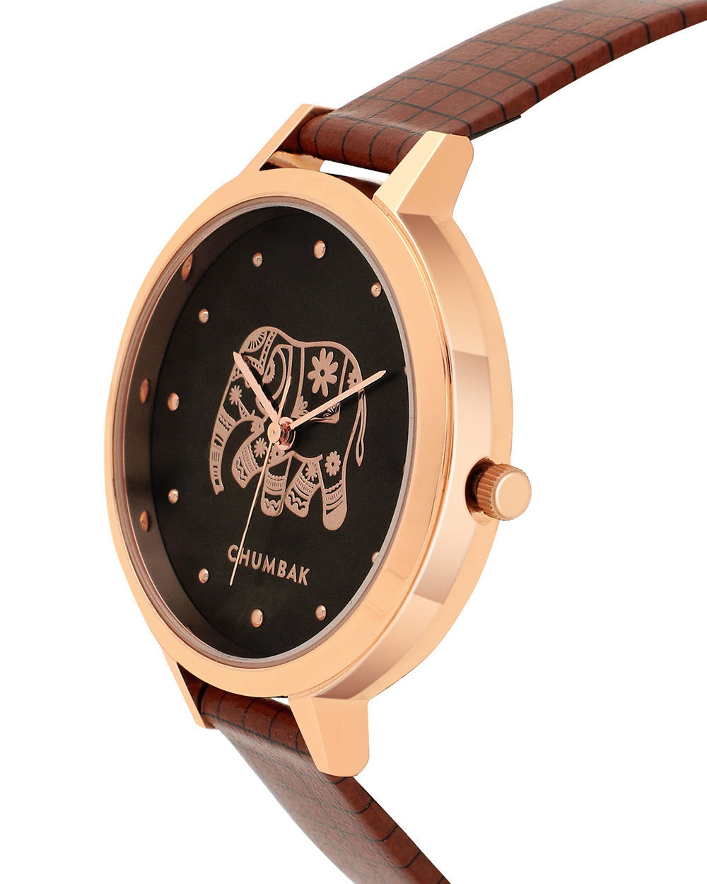 Elephant Printed Wrist Watch With Bracelet Set