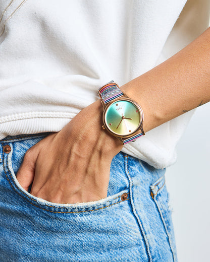 Ombre Aztec Watch-Black