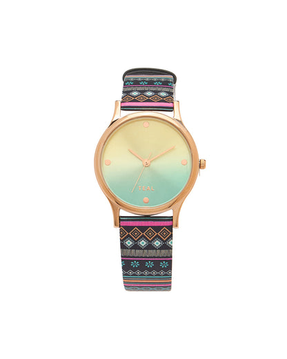 Ombre Aztec Watch-Black