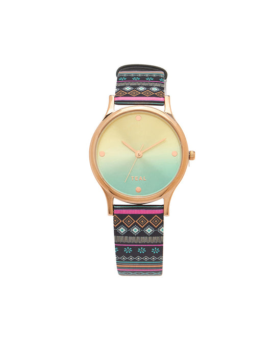 Ombre Aztec Watch-Black