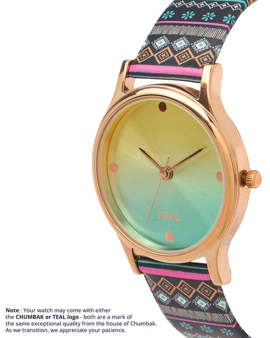 Ombre Aztec Watch-Black