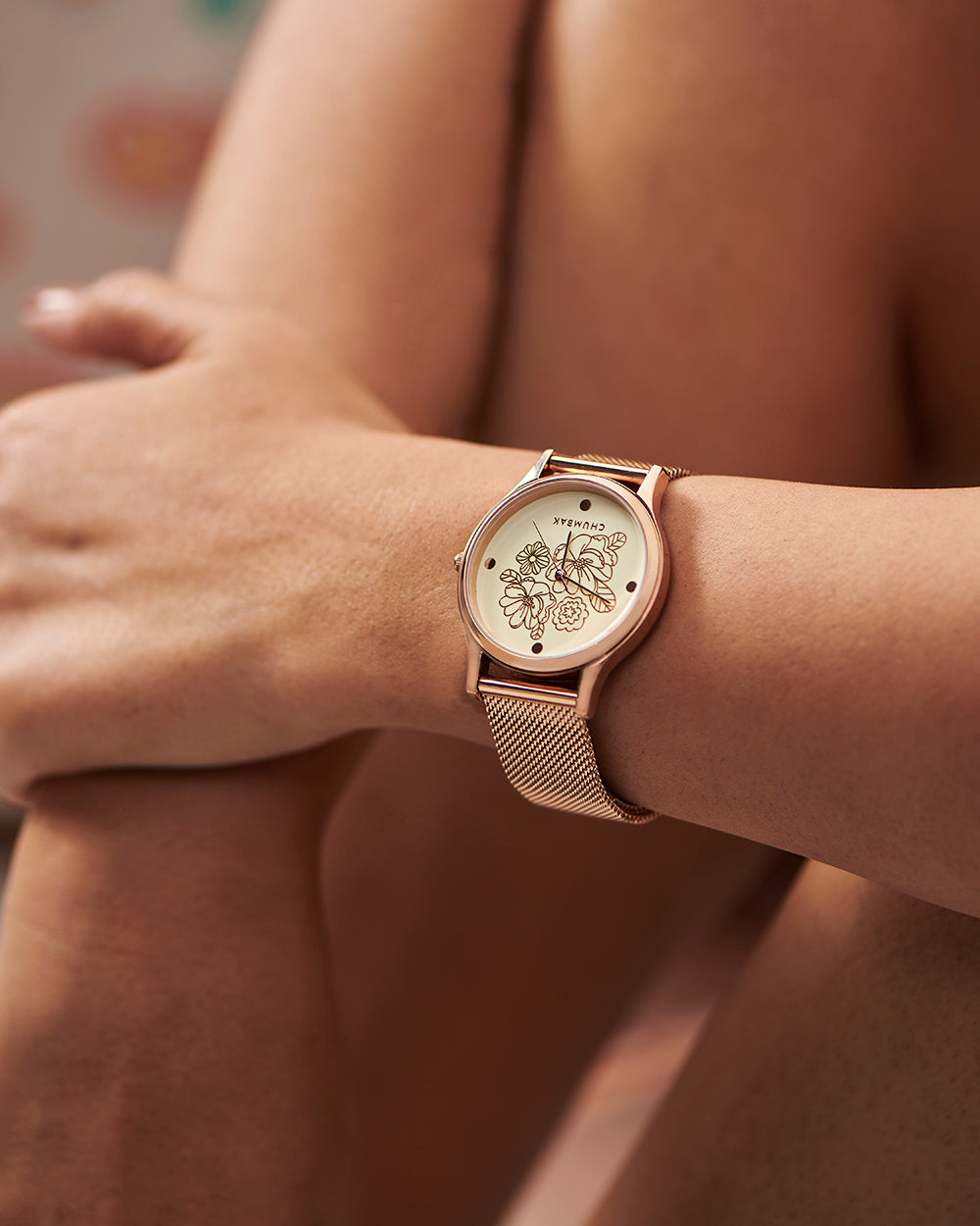 Abstract Peacock Watch