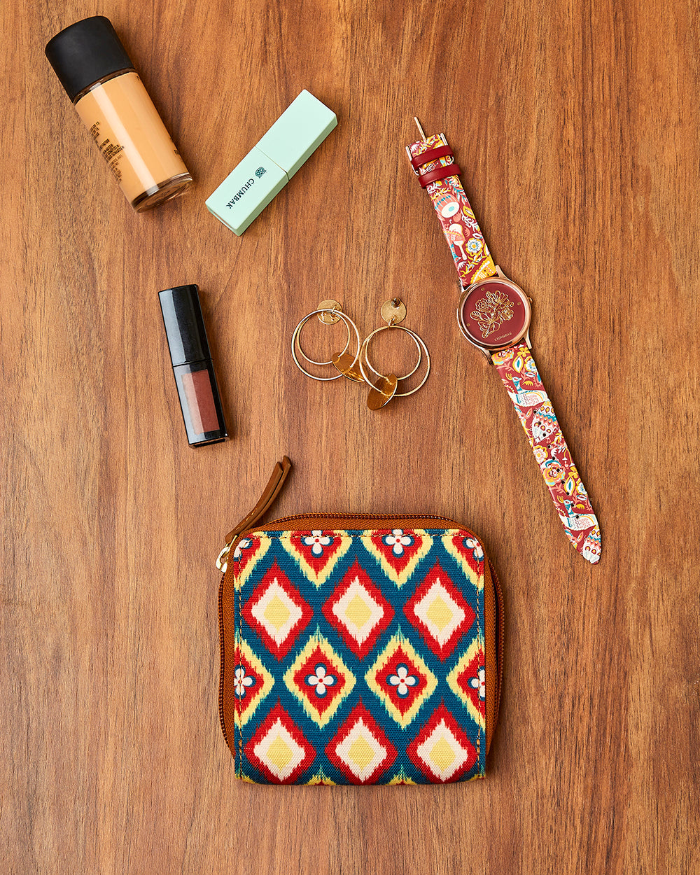 Ikkat Glow Mini Wallet