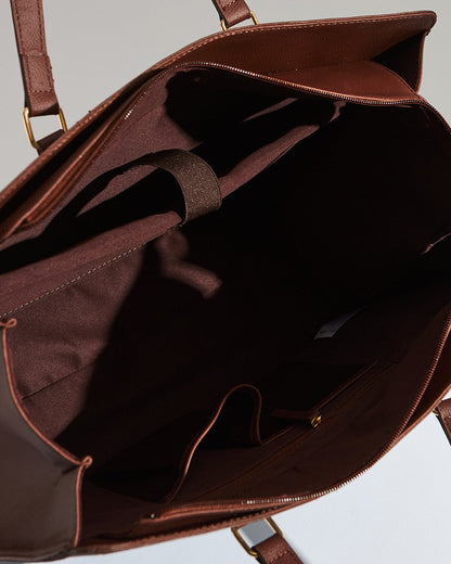 Grey Bloom Office Tote