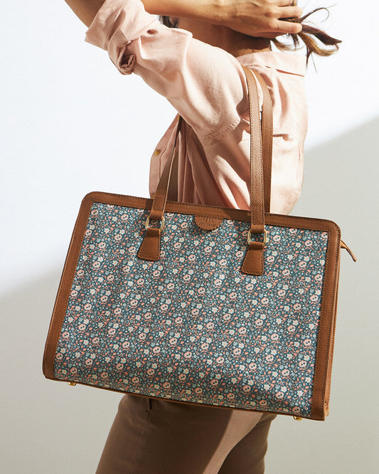 Floral Beds Office Tote