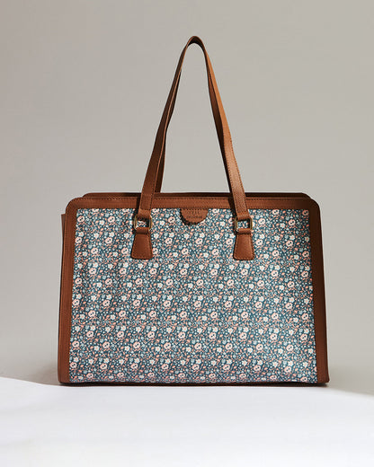 Floral Beds Office Tote