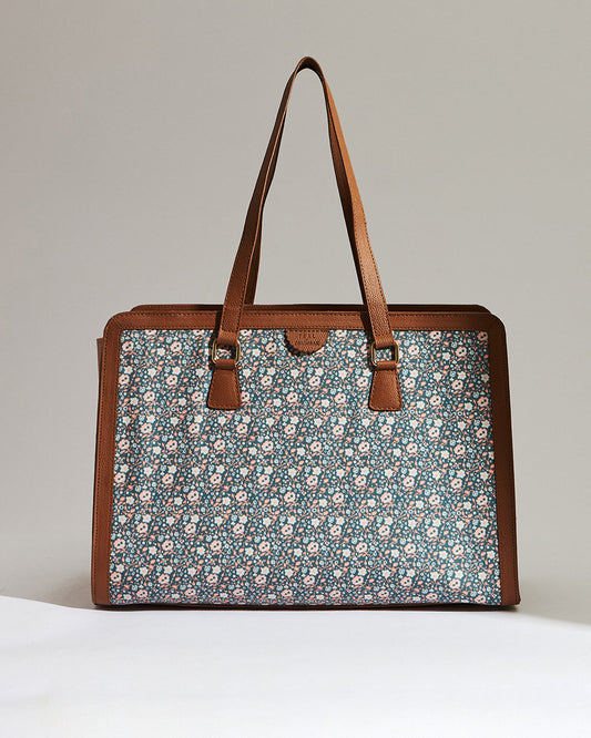 Floral Beds Office Tote