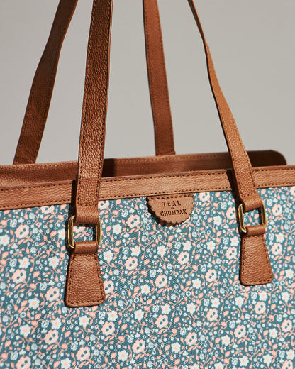 Floral Beds Office Tote