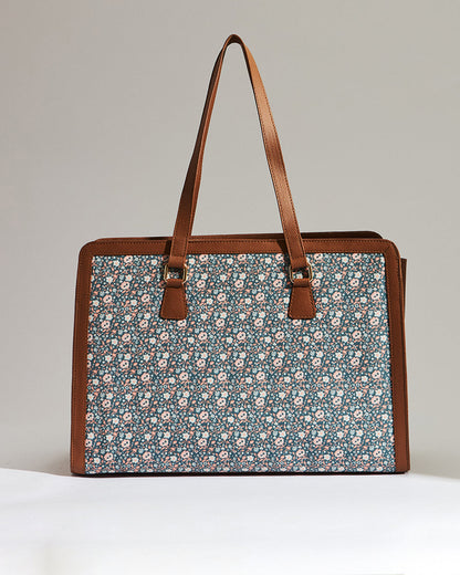 Floral Beds Office Tote