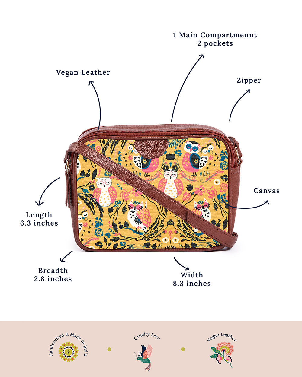 Jungle Stories Box Sling Bag