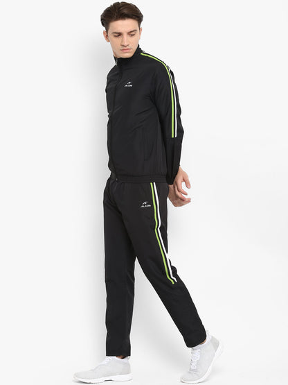 Alcis Active Run Black Green Tracksuit