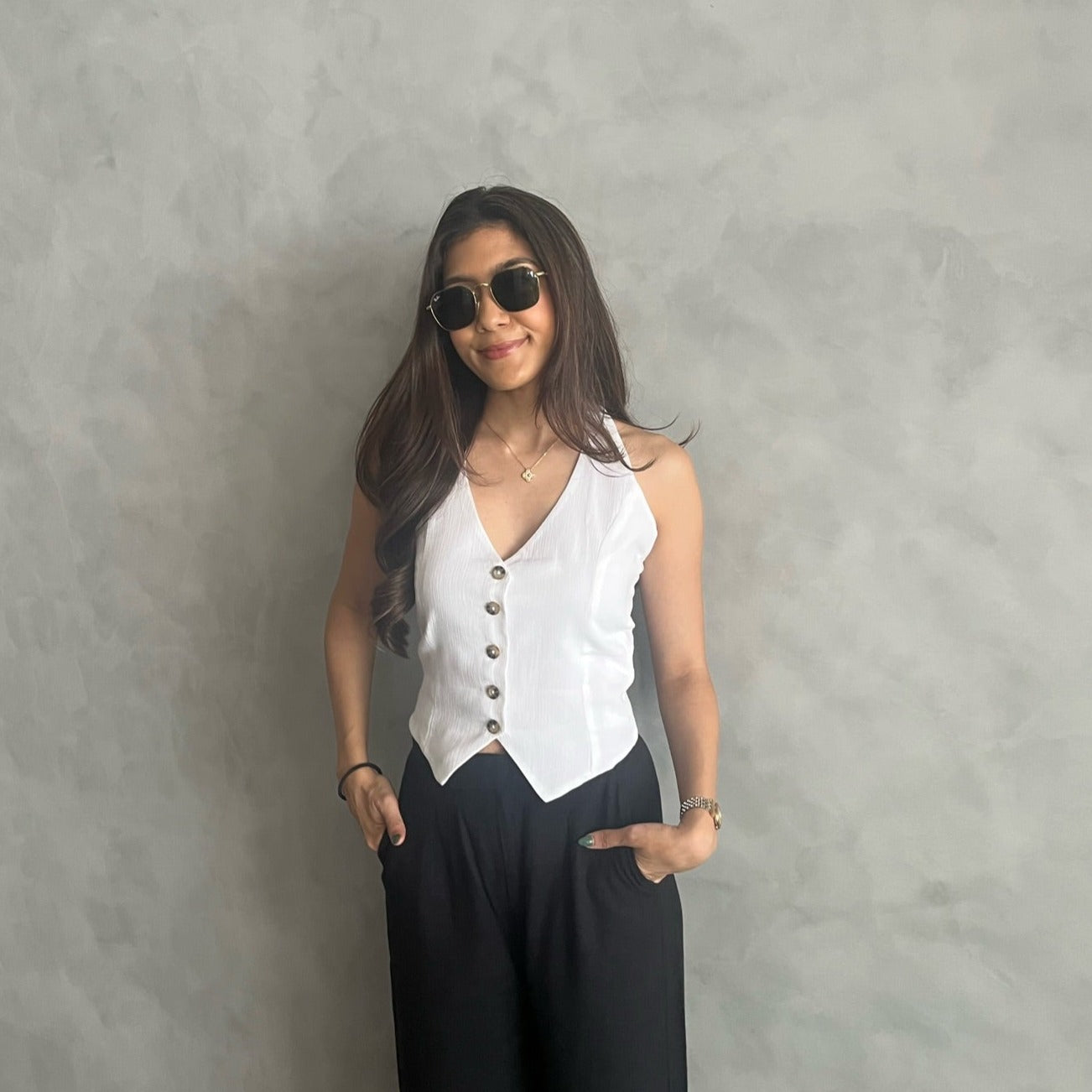 Geneva Vest - White