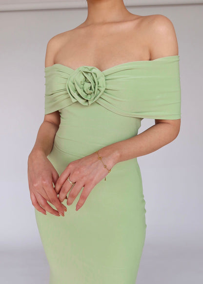 Clio Off Shoulder Long Dress