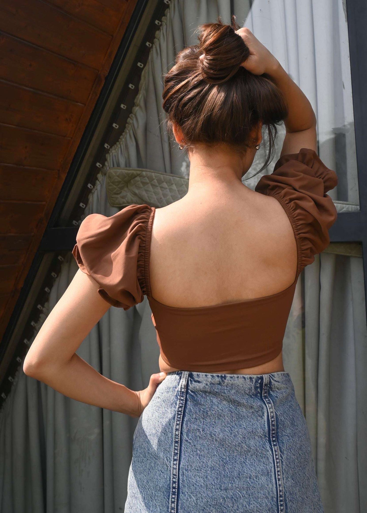 Pearl Puff Top