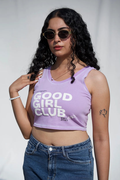 Good Girl Purple Crop Top