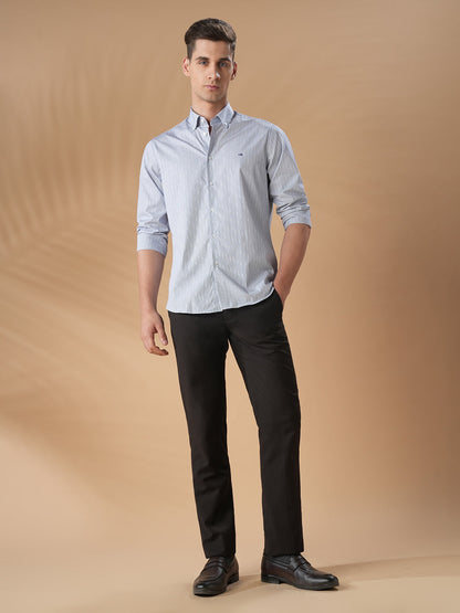 Grey Regular Fit Formal Cotton Shirt for men (CANTI)
