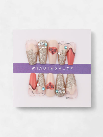 The Astratta Press-On Nails - Salmon Pink