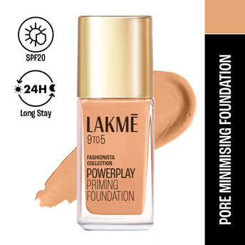 Lakme 9To5 Powerplay Priming Foundation - N320 Neutral Almond