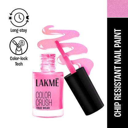 LAKME COLOUR CRUSH TRUE WEAR NAIL POLISH - 36 BABY PINK