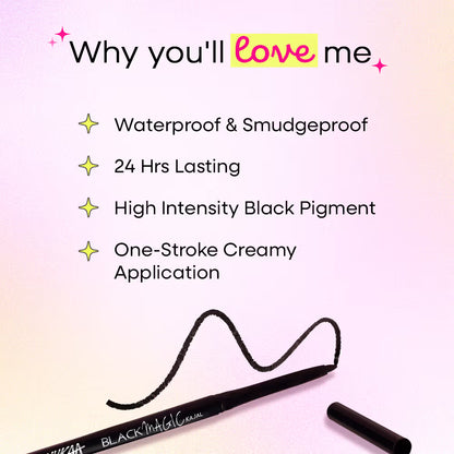 NYKAA BLACK magic KAJAL - INTENSE BLACK 0.6 GRAM