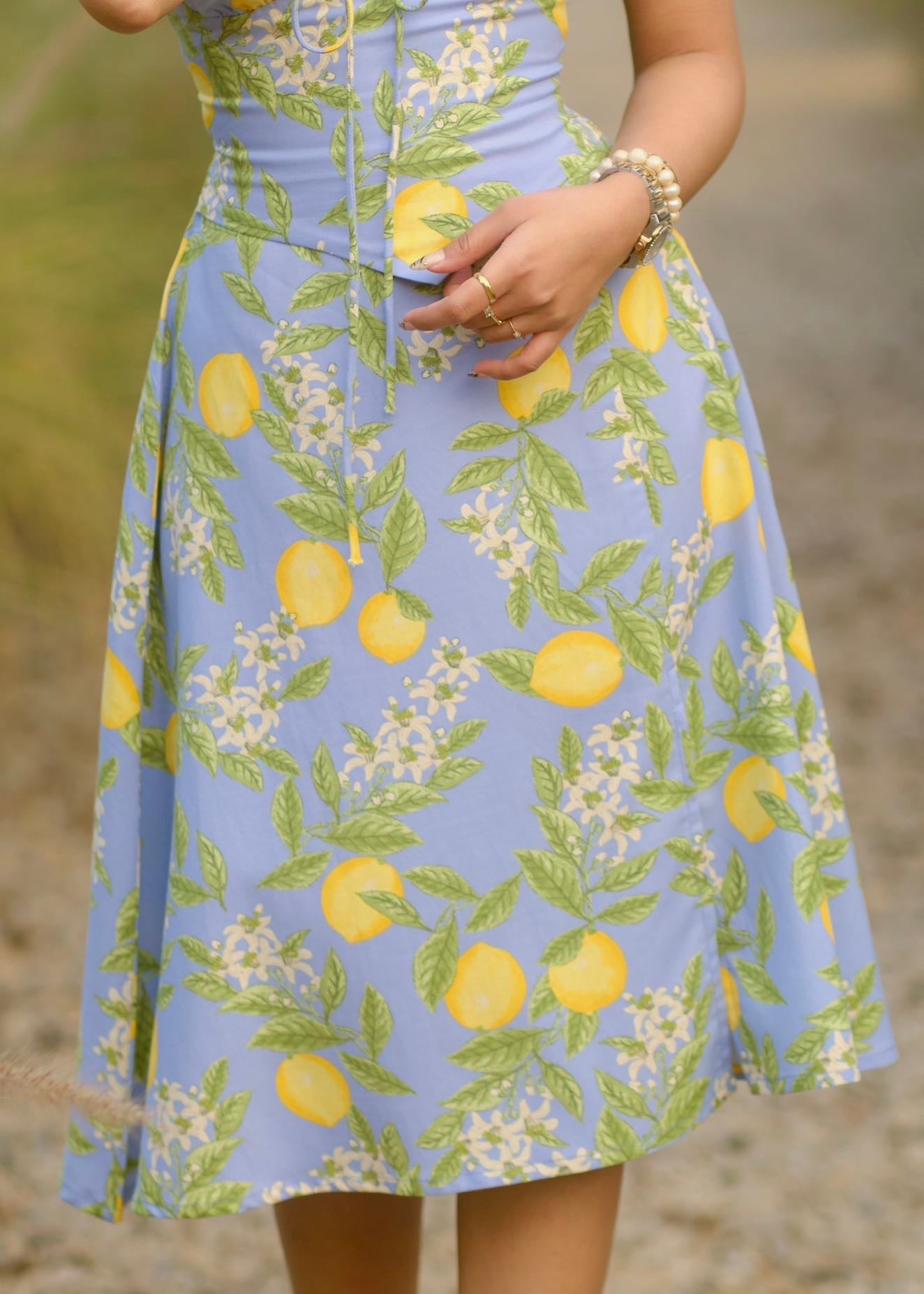 Lemon Bustier Dress