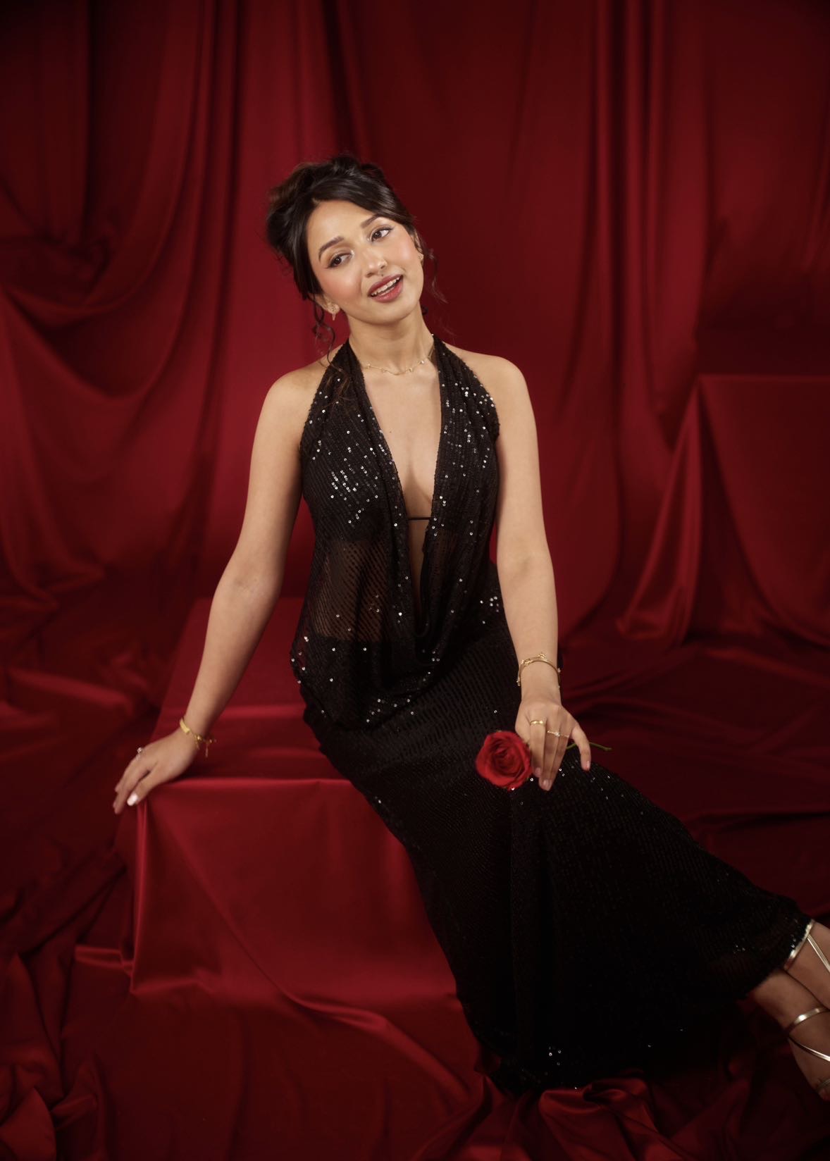 Noir Sequin Set